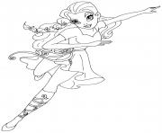 Poison Ivy Super Hero Girls DC dessin à colorier